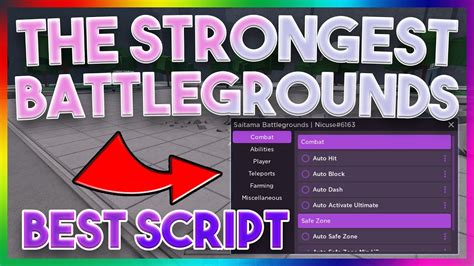 the strongest battlegrounds script code
